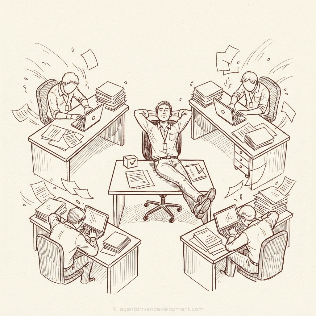 Pen doodle illustration for congratulations-you-just-reinvented-peter-gibbons-from-office-space