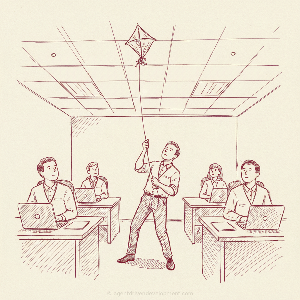 Pen doodle illustration for dear-jim-in-detroit-dont-punish-your-top-ai-dev