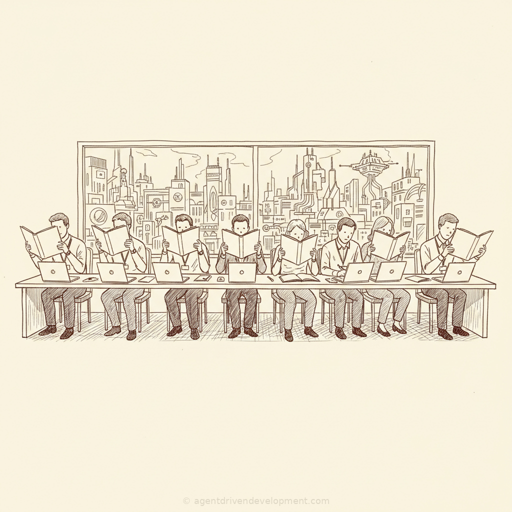 Pen doodle illustration for everything-you-learned-about-building-software-is-already-wrong