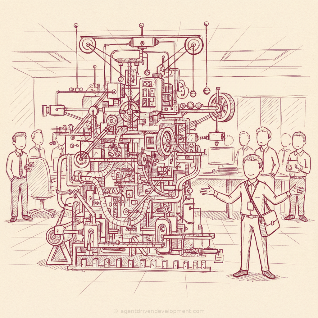 Pen doodle illustration for hello-new-cto-your-loan-engine-cost-more-than-giving-billionaires-free-cars