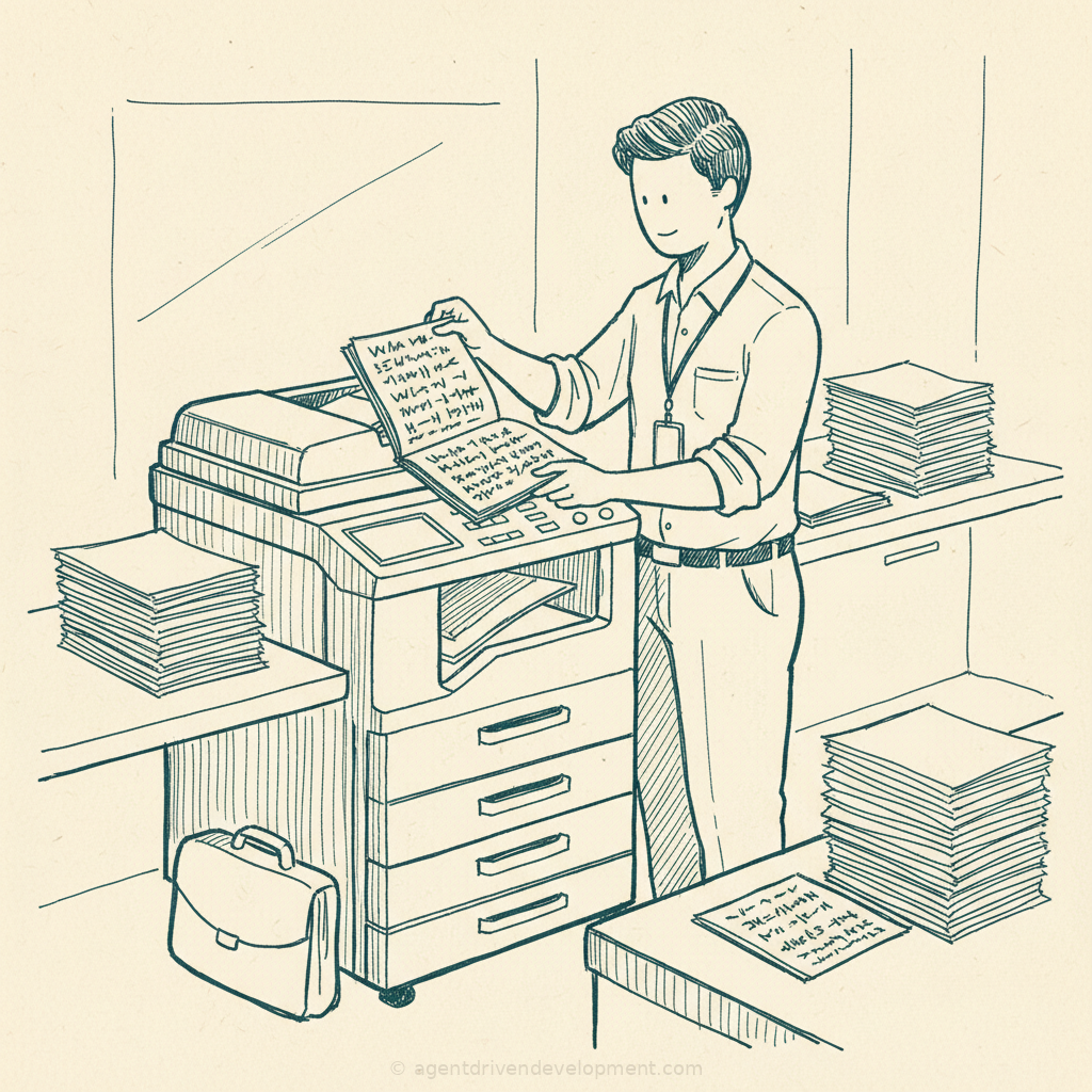 Pen doodle illustration for stop-asking-for-advanced-ai-training