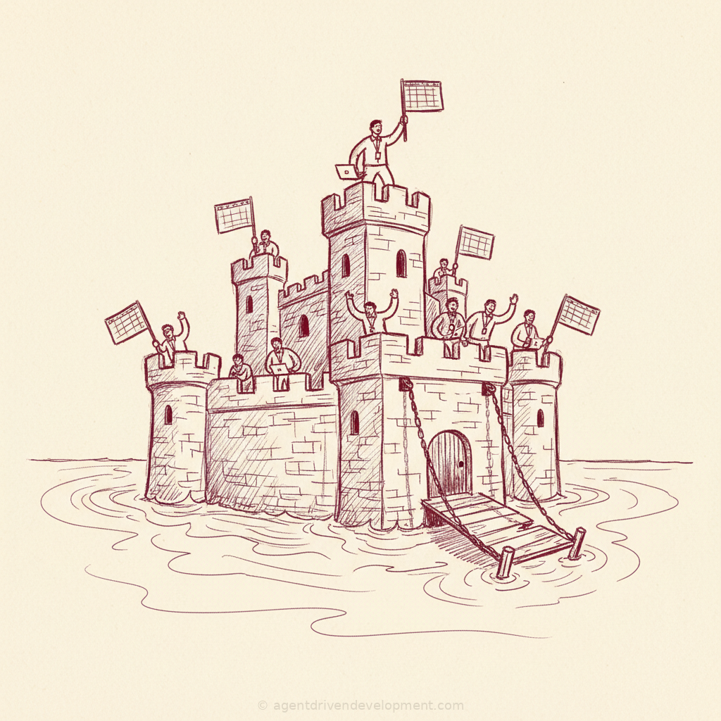 Pen doodle illustration for your-sales-crm-is-now-a-tax-not-a-moat