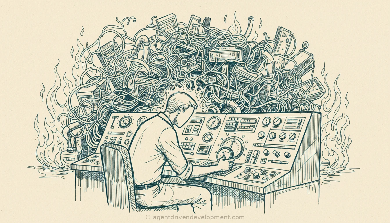 Pen doodle illustration for your-codebase-is-not-agent-maintainable