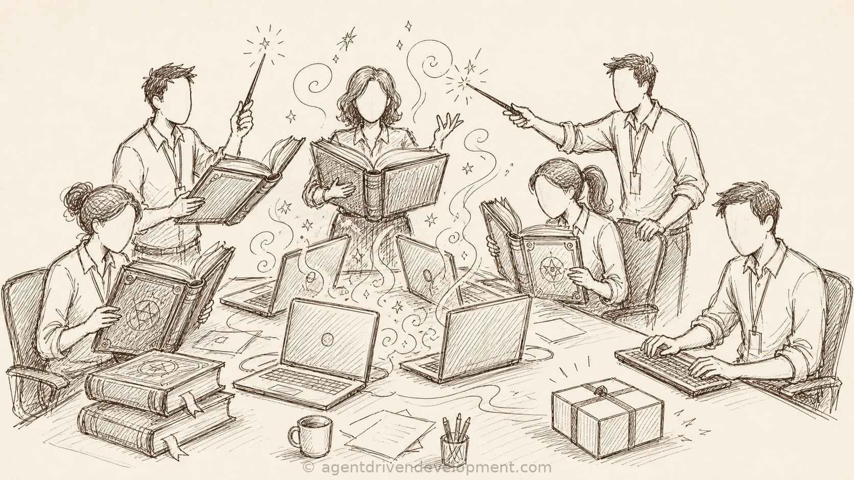 Pen doodle illustration for are-you-over-indexing-on-your-harness-primitives