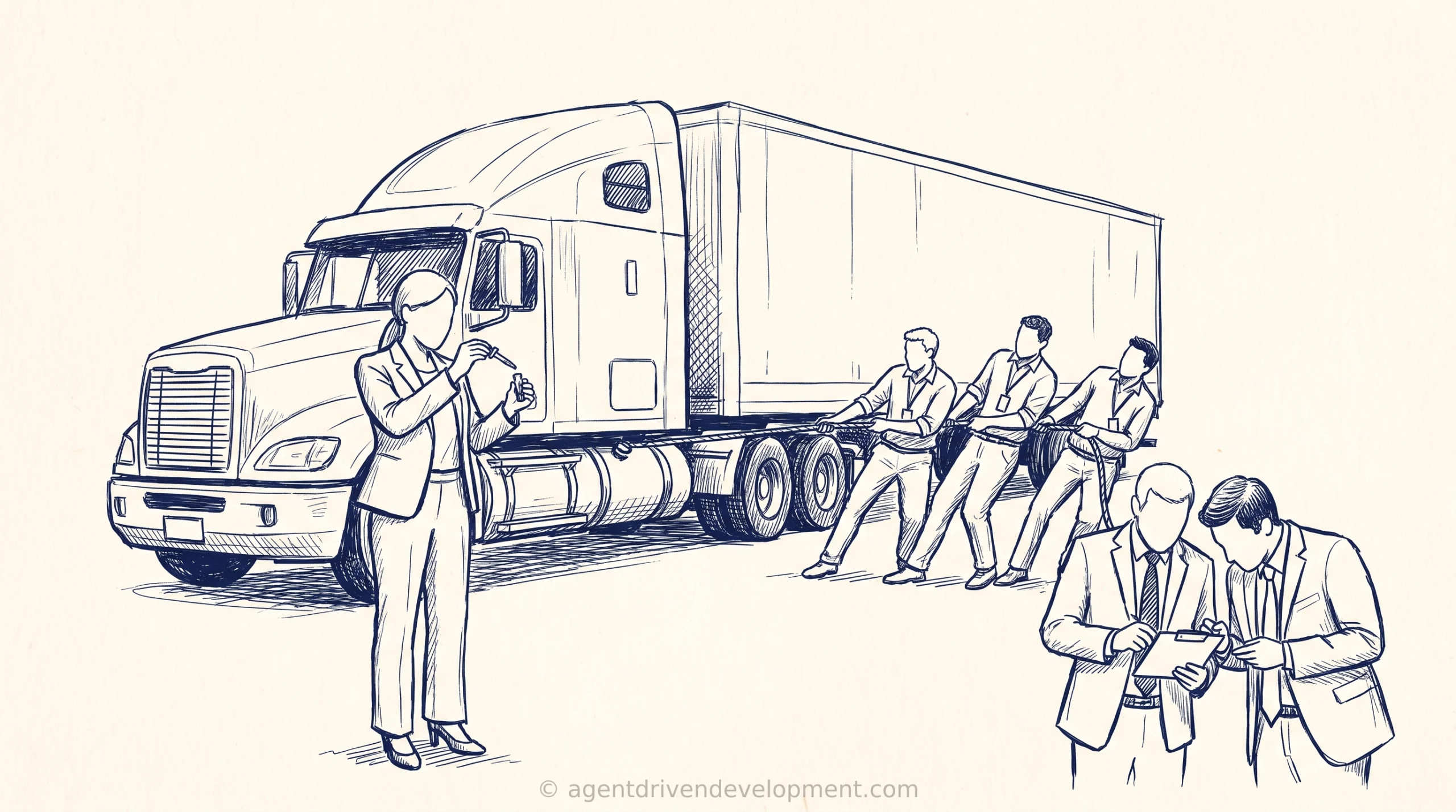 Pen doodle illustration for your-ai-dashboard-needs-three-inference-kpis