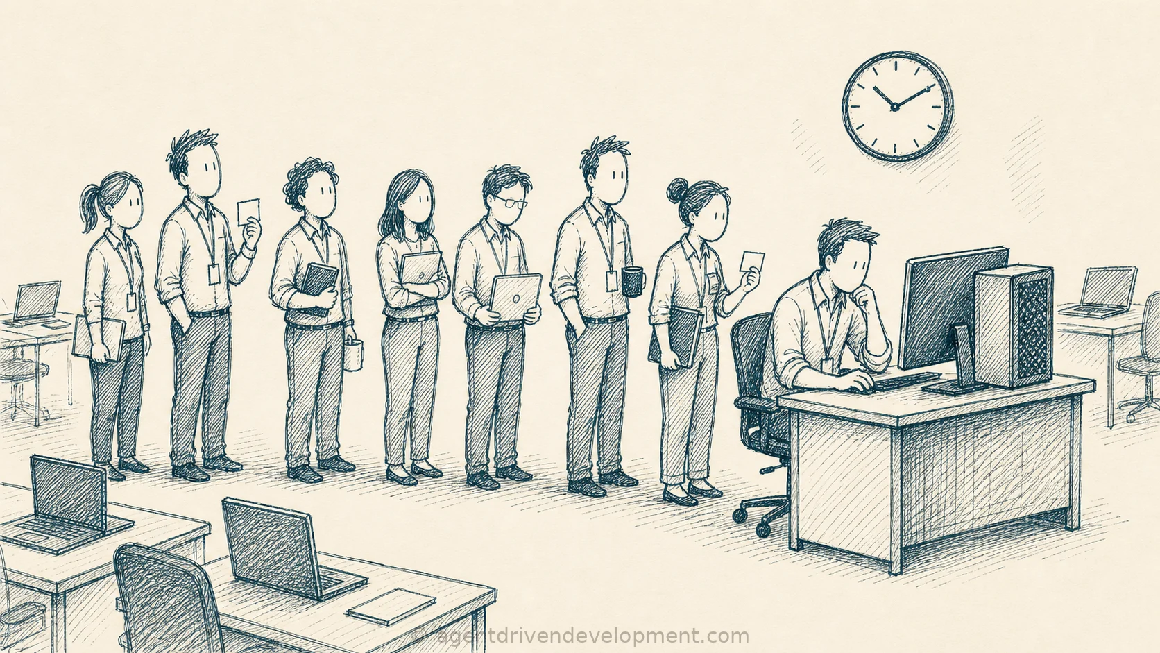 Pen doodle illustration for giving-every-engineer-100-of-ai-inference-is-not-a-meritocracy