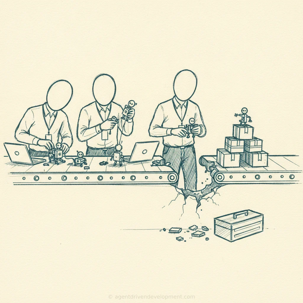 Pen doodle illustration for the-premature-primitive-problem